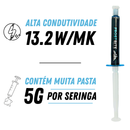 Pasta Térmica Prata 5gr Consoles Cpu Ps3 Ps4 Xbox + Espátula + Cleaner