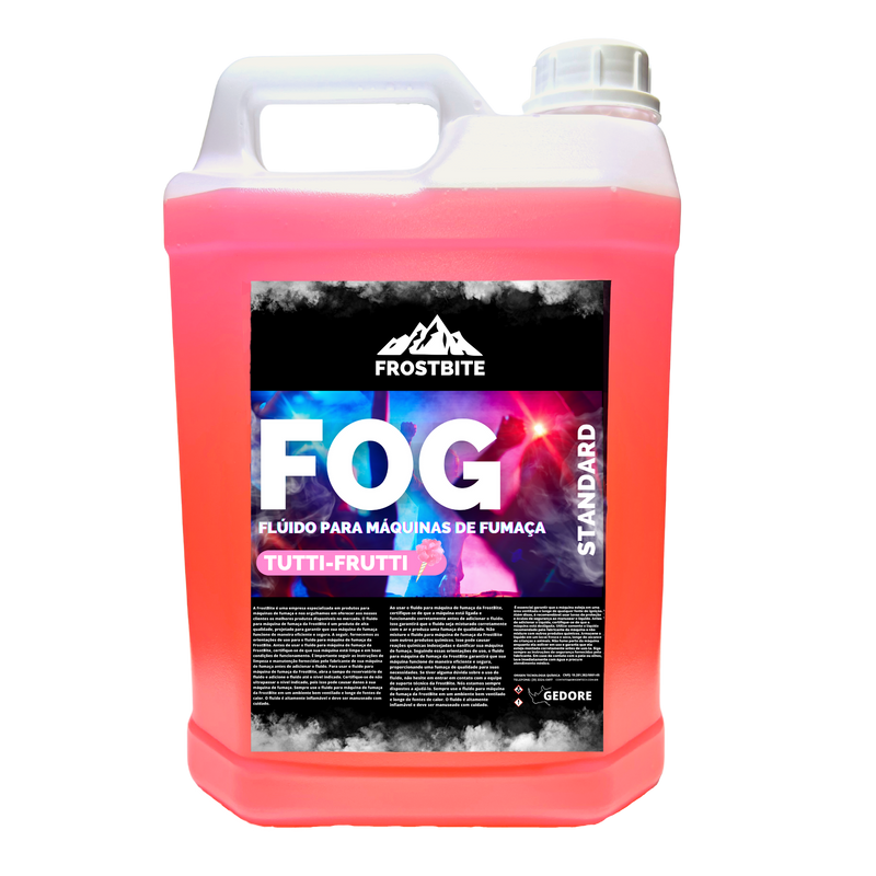 Liquido Fluído Maquina De Fumaça Dj 5 Litros Tutti Frutti - Frostbite