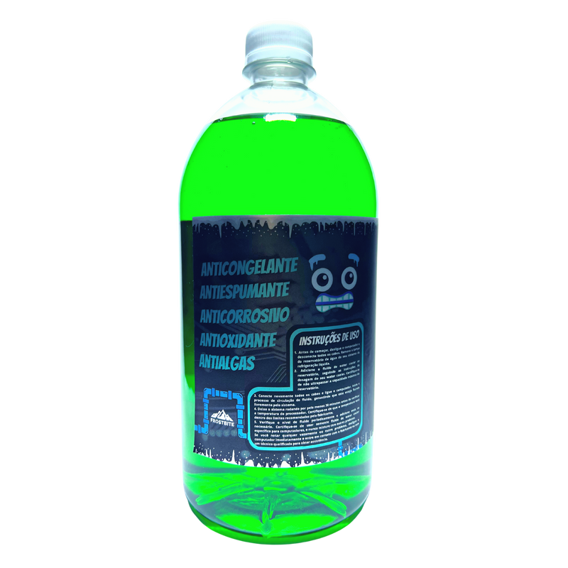 Líquido Flúido P/ Water Cooler Custom Verde Brilhante - 1lt