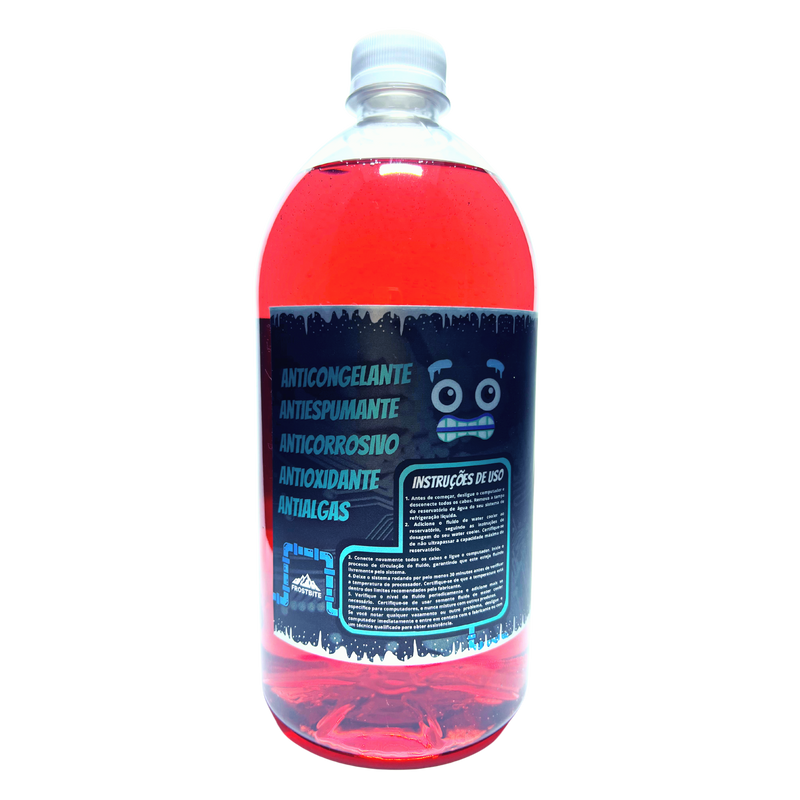 Líquido Flúido P/ Water Cooler Custom Vermelho Brilhante - 1lt