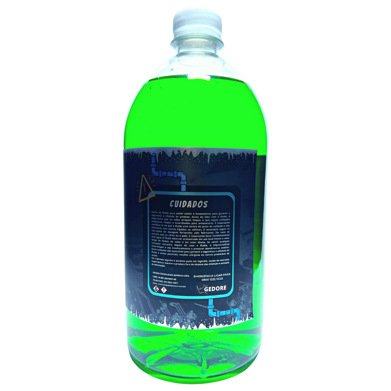 Líquido Flúido P/ Water Cooler Custom Verde Brilhante - 1lt