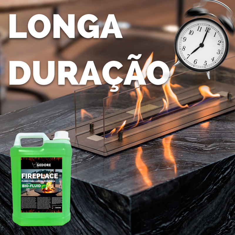 Fluído Líquido Para Lareira Ecológica 5l Galão Nova Formula