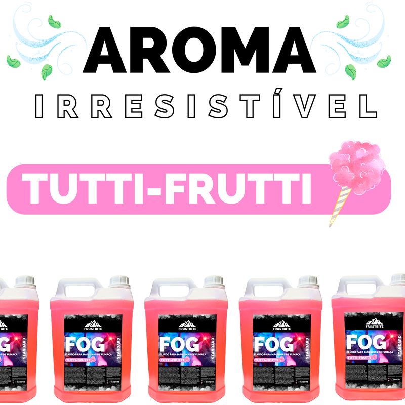 Liquido Fluído Maquina De Fumaça Dj 5 Litros Tutti Frutti - Frostbite