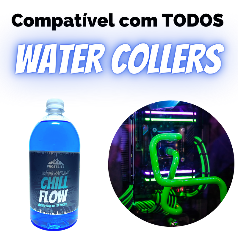 Líquido Flúido P/ Water Cooler Custom Azul Brilhante - 1lt