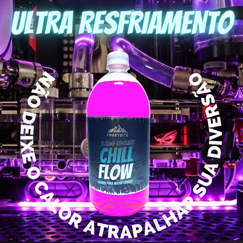 Líquido Flúido P/ Water Cooler Custom Rosa Fluorescente - 1lt